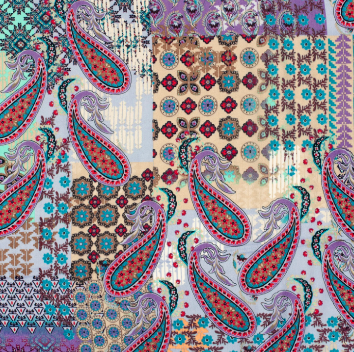 Satin fluweel kleurrijk mandala patroon  -  My Image
